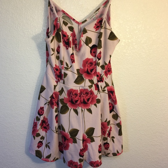 Charlotte Russe Other - Charlotte Russe Pink Floral Romper